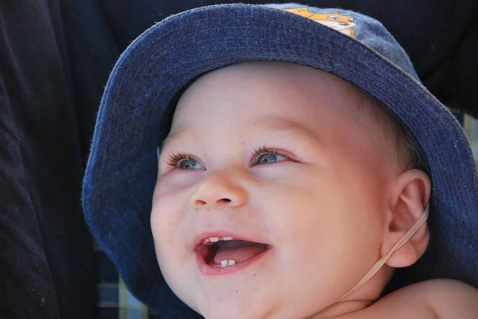 baby on national dentist's day