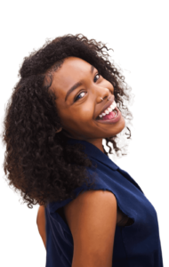 Lady with big smile